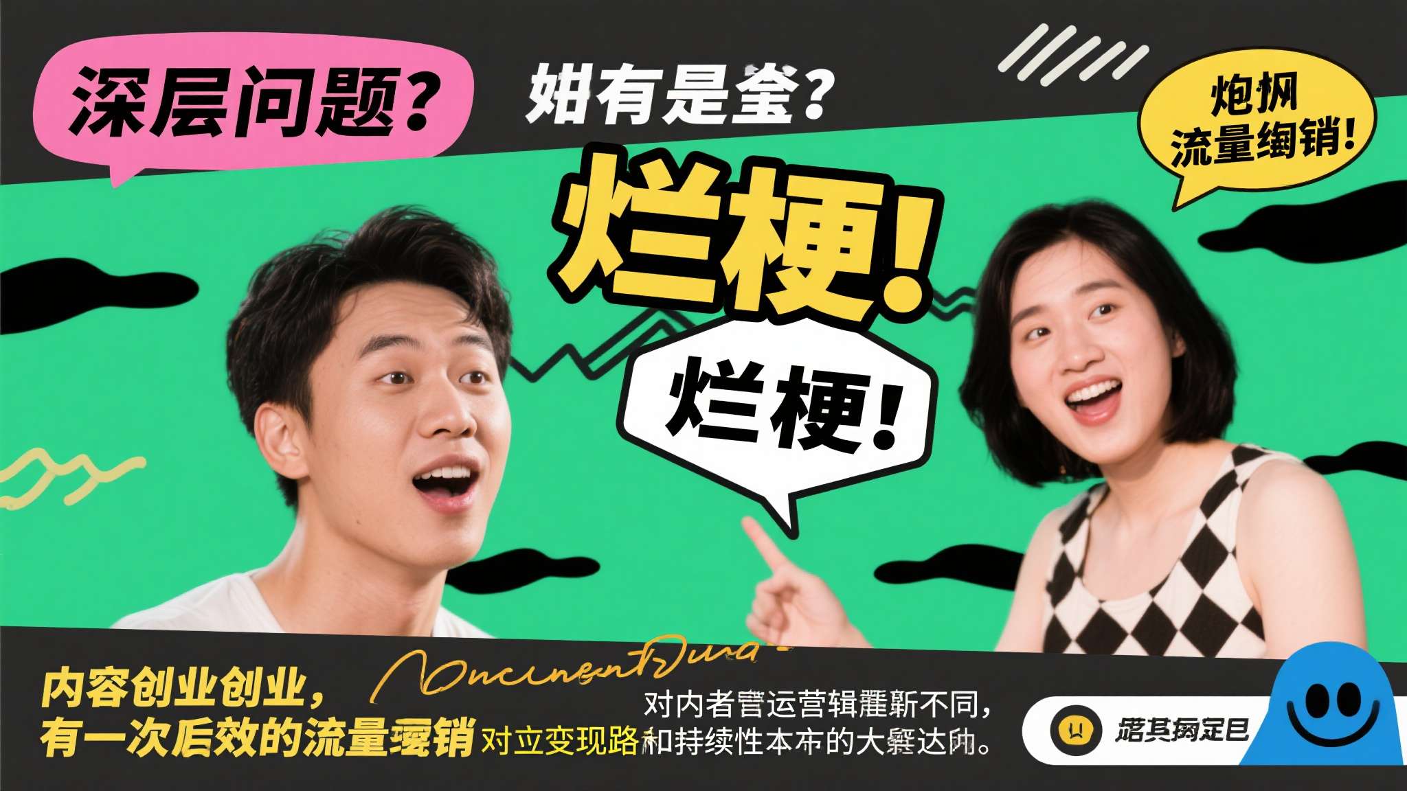 嘎子靠烂梗再翻红,这水深的互联网还真让他握住了? 更深层的问题在于:靠"烂梗"翻红,是真正意义上的内容创业,还是一次有时效的流量套